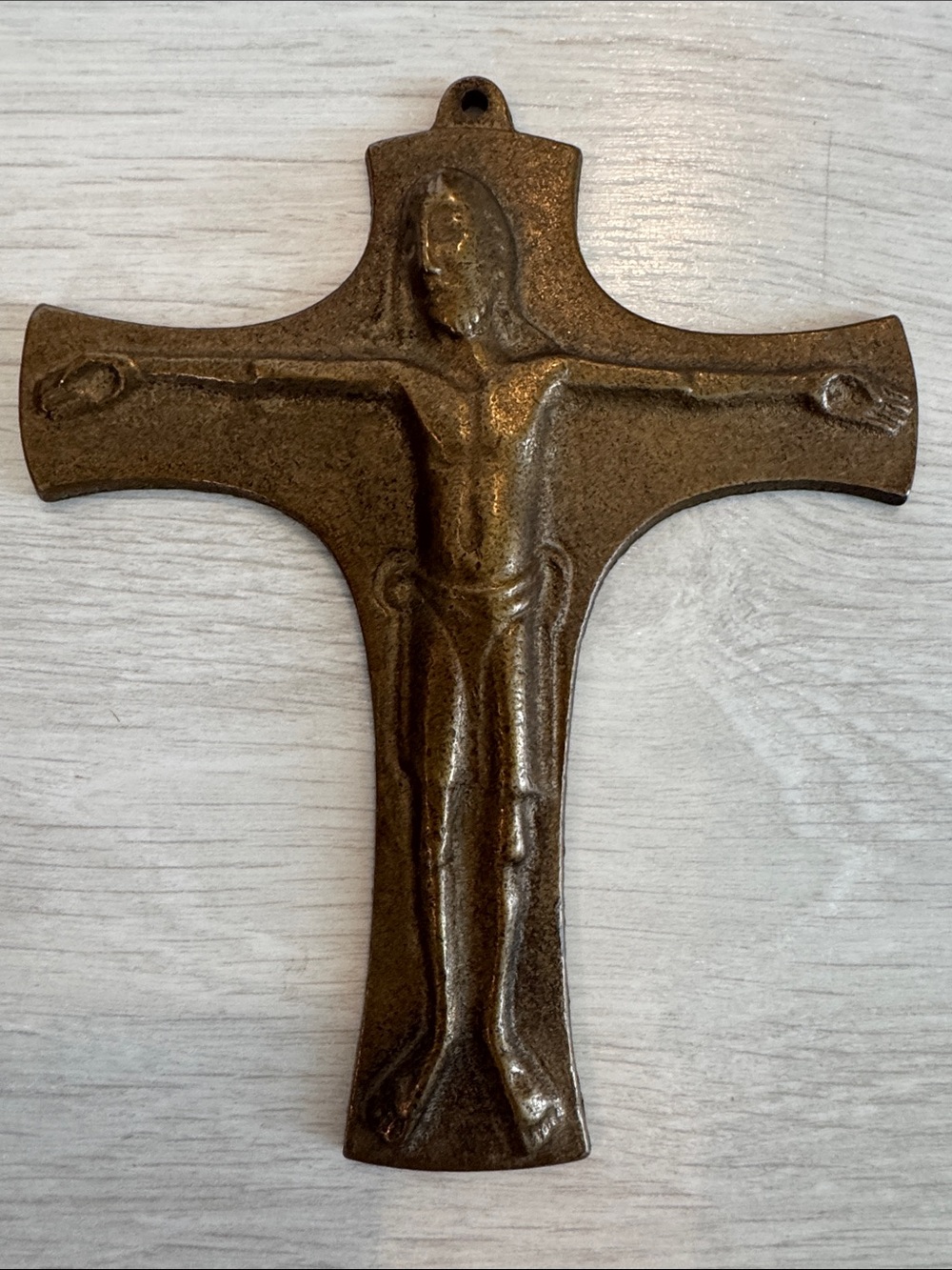 Sculptor Egino Weinert German Bronze Cast Crucifix Cross 5”X 4"